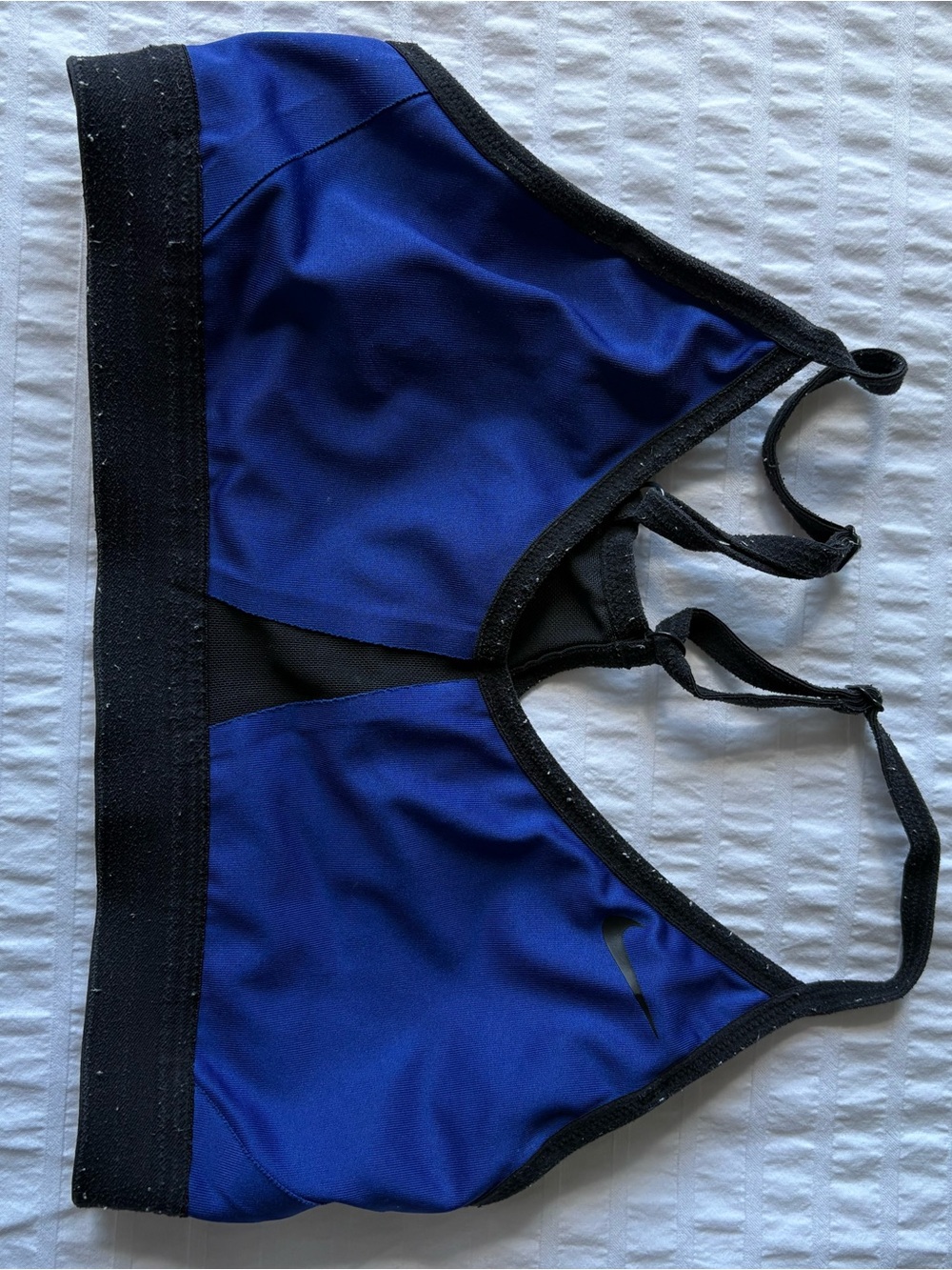 Nike Royal Blue and Black Athletic Sports Bra